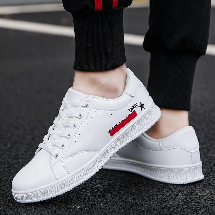 
Wholesale custom design PU lace up casual skateboarding shoes sneakers 