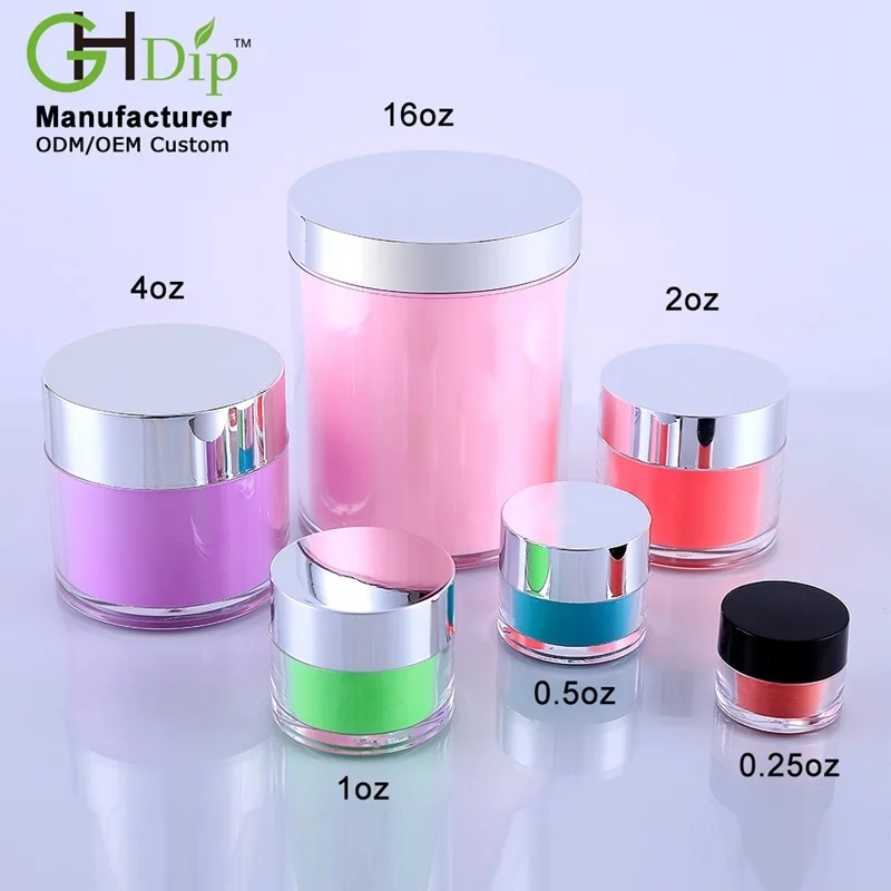 Factory Wholesale More than 2000 Colors 3 in 1 Acrylic Dipping Powder  Pigment for Quick Dip Nail System