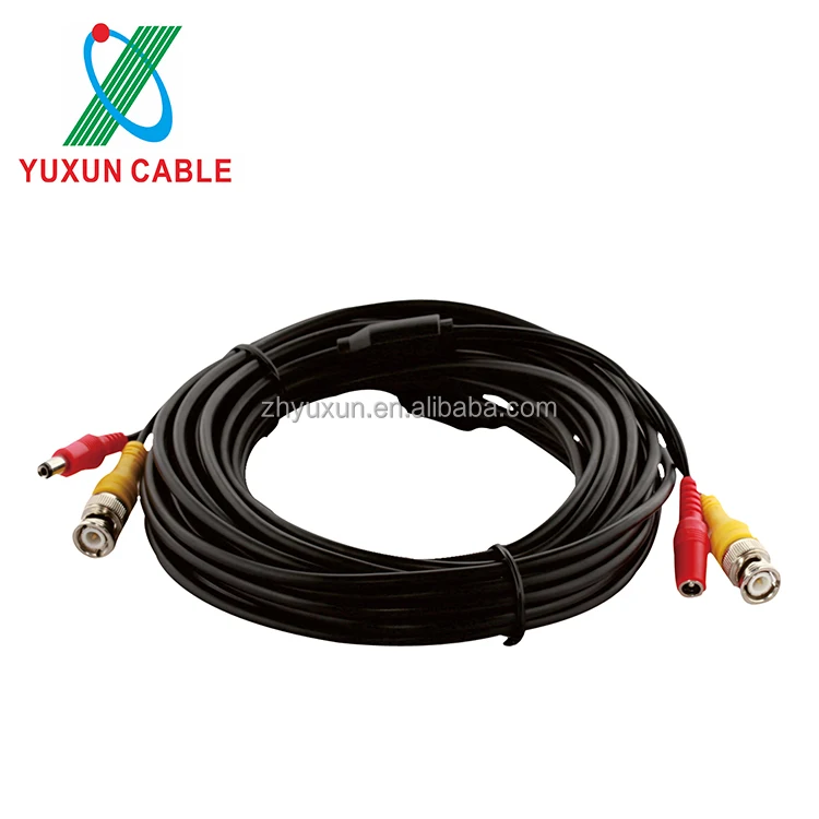 Мини RG59 BNC + DC Соединительный кабель для камер видеонаблюдения видео кабель