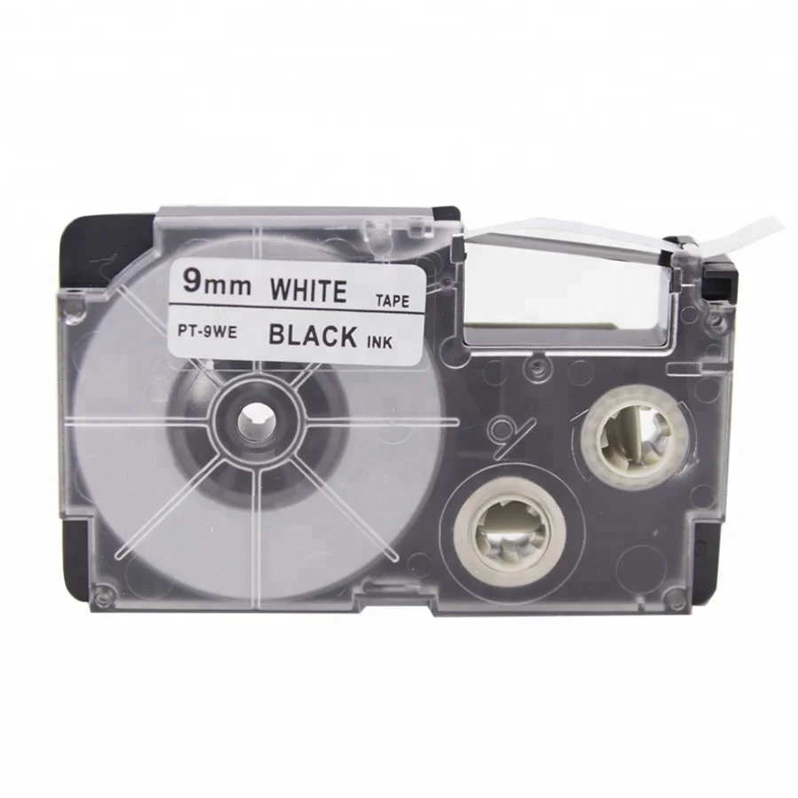 PUTY 9mm Black on White EZ Label Tape Cartridge XR-9WE compatible ink cartridge