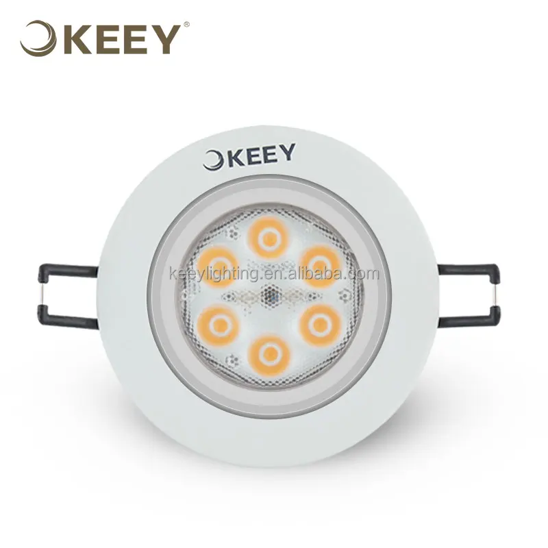 
2020 keey commercial lighting 6w ultra thin led ceiling light round white dimmable recessed ceiling led light ceiling TH311 