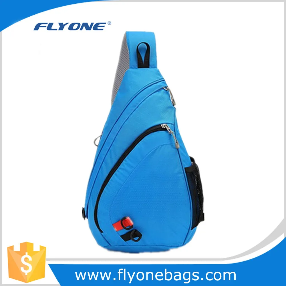 China Factory Custom Logo Shoulder Men Sling Backpack Sport Cross body Waterproof Sling Bag