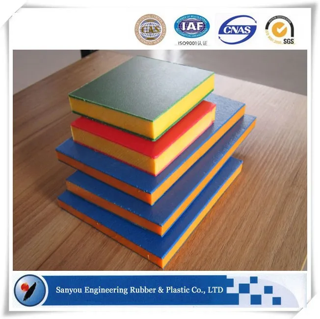 hdpe polyethylene double color sheet/3 layer sheet/sandwich board
