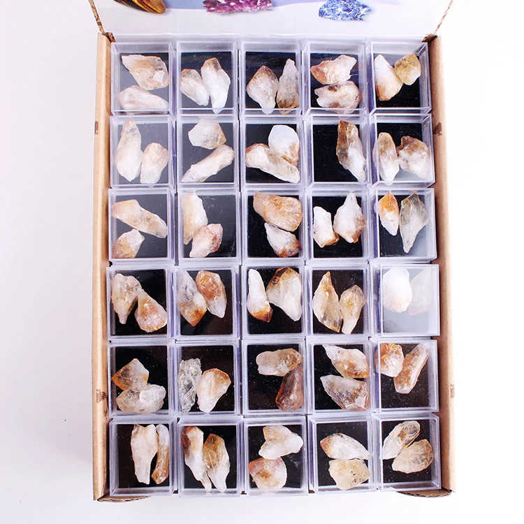 Сырье Yase натуральный камень точечные поделки коллекция кристаллов подарочные коробки драгоценный подарок мини-подарочная коробка индийский