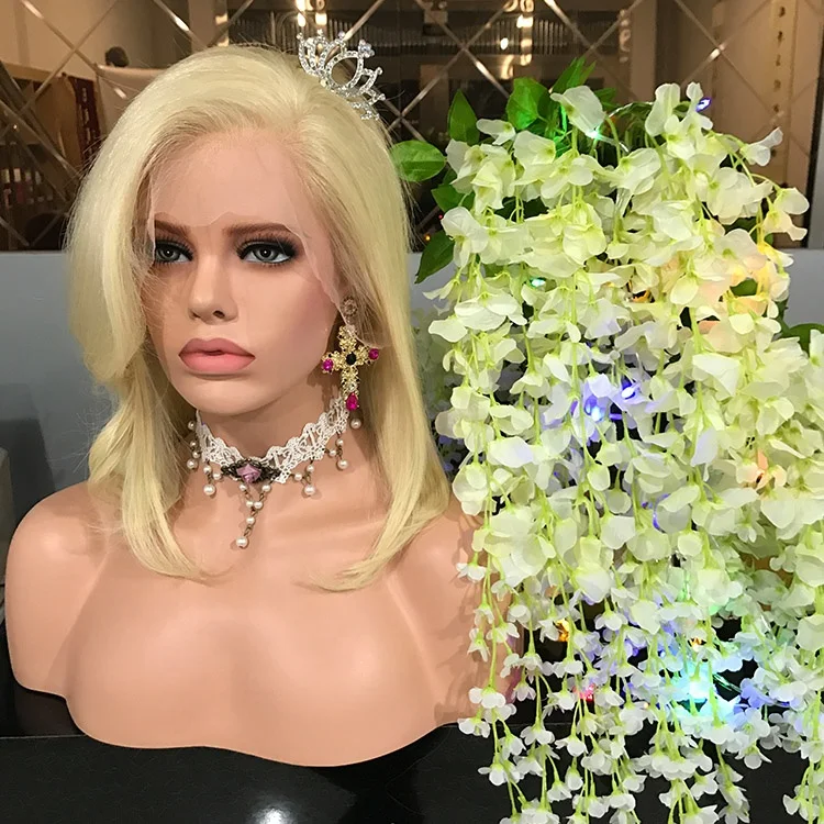 
Hot Selling 613 blonde Hair Lace Wig Elastic Bands For Wigs Short honey blonde lace front wigs For Black Women 