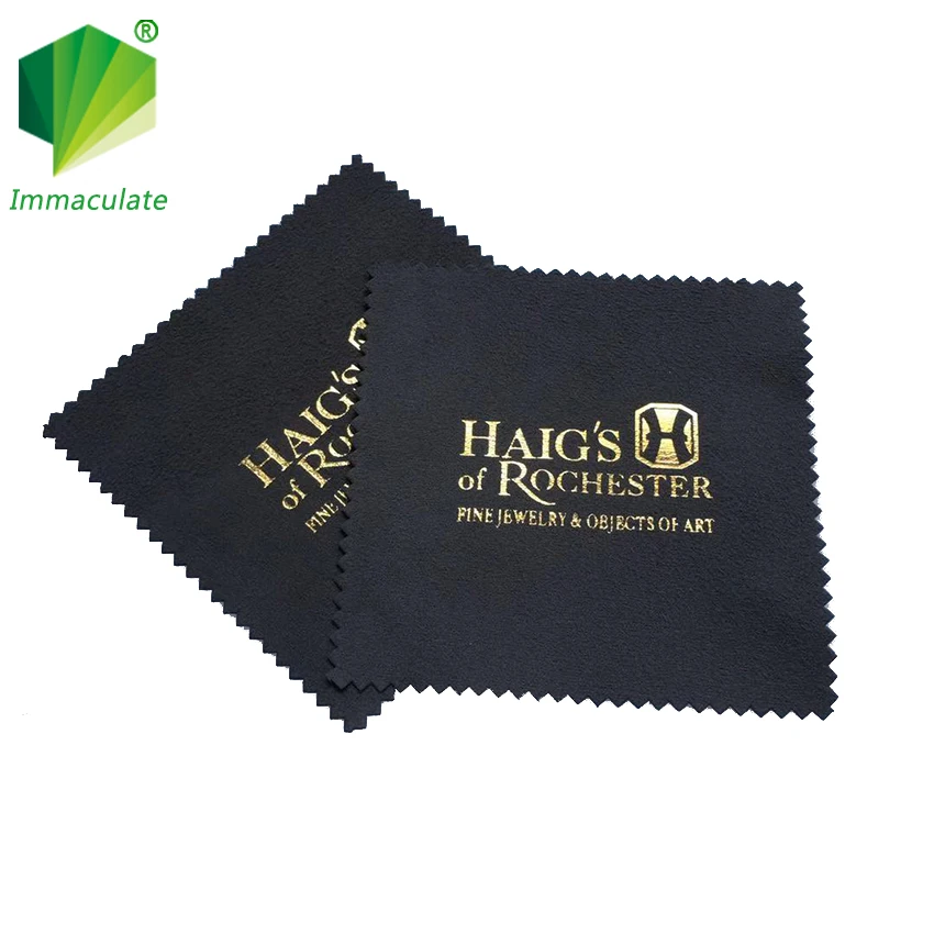 Бархатная ткань с логотипом на заказ для шкатулки для ювелирных изделий, ткань для полировки ювелирных изделий с защитой от перегрузок