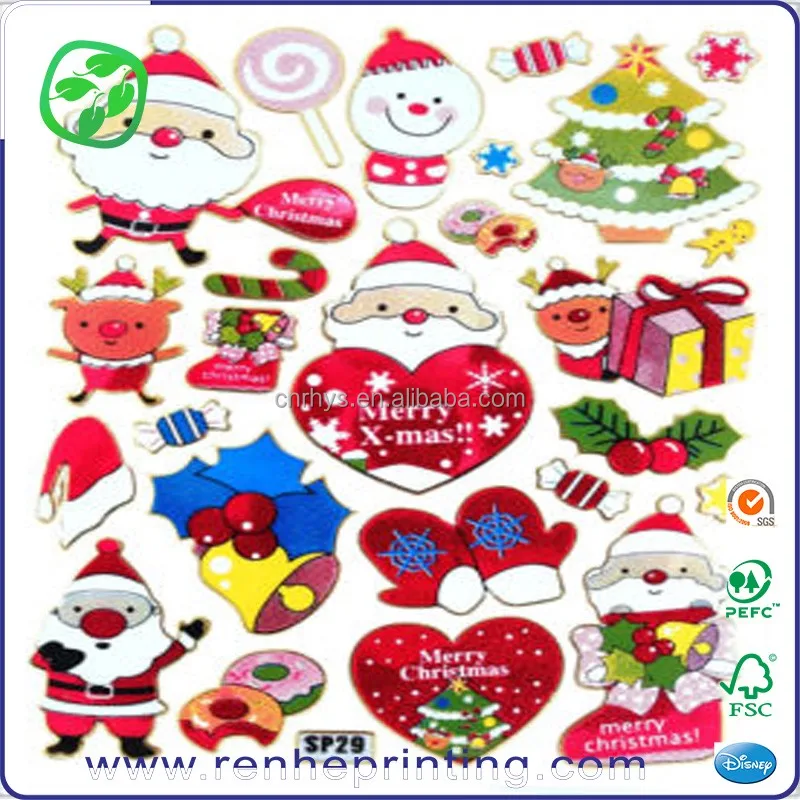 Fun children stickers, fun holiday stickers, pvc label Vinyl sticker