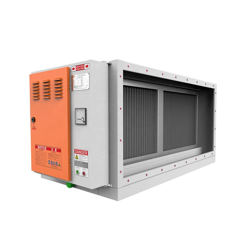 
Purified Air ESP higher Voltage Power Commercial oil mist smoke Electrostatic filter Machine 