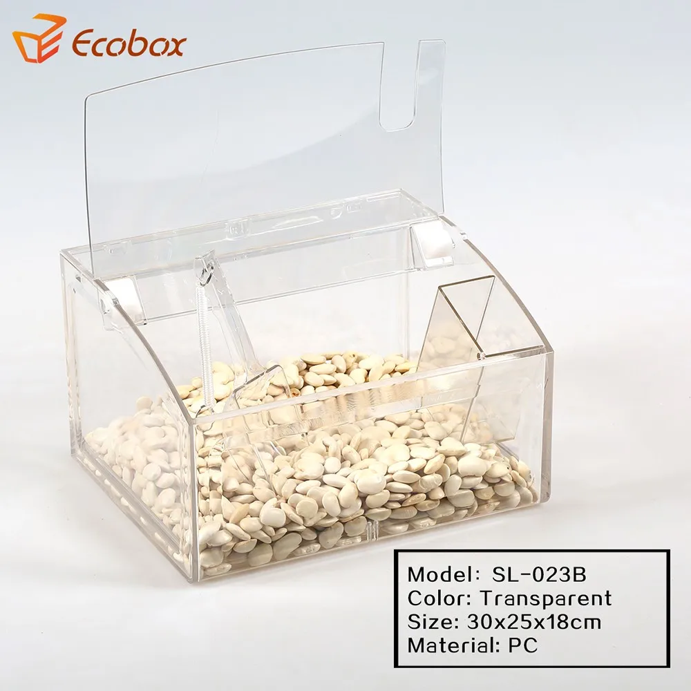 Retail Store PC candy gravity dispenser sweet box pick and mix sweet dispensers for sale