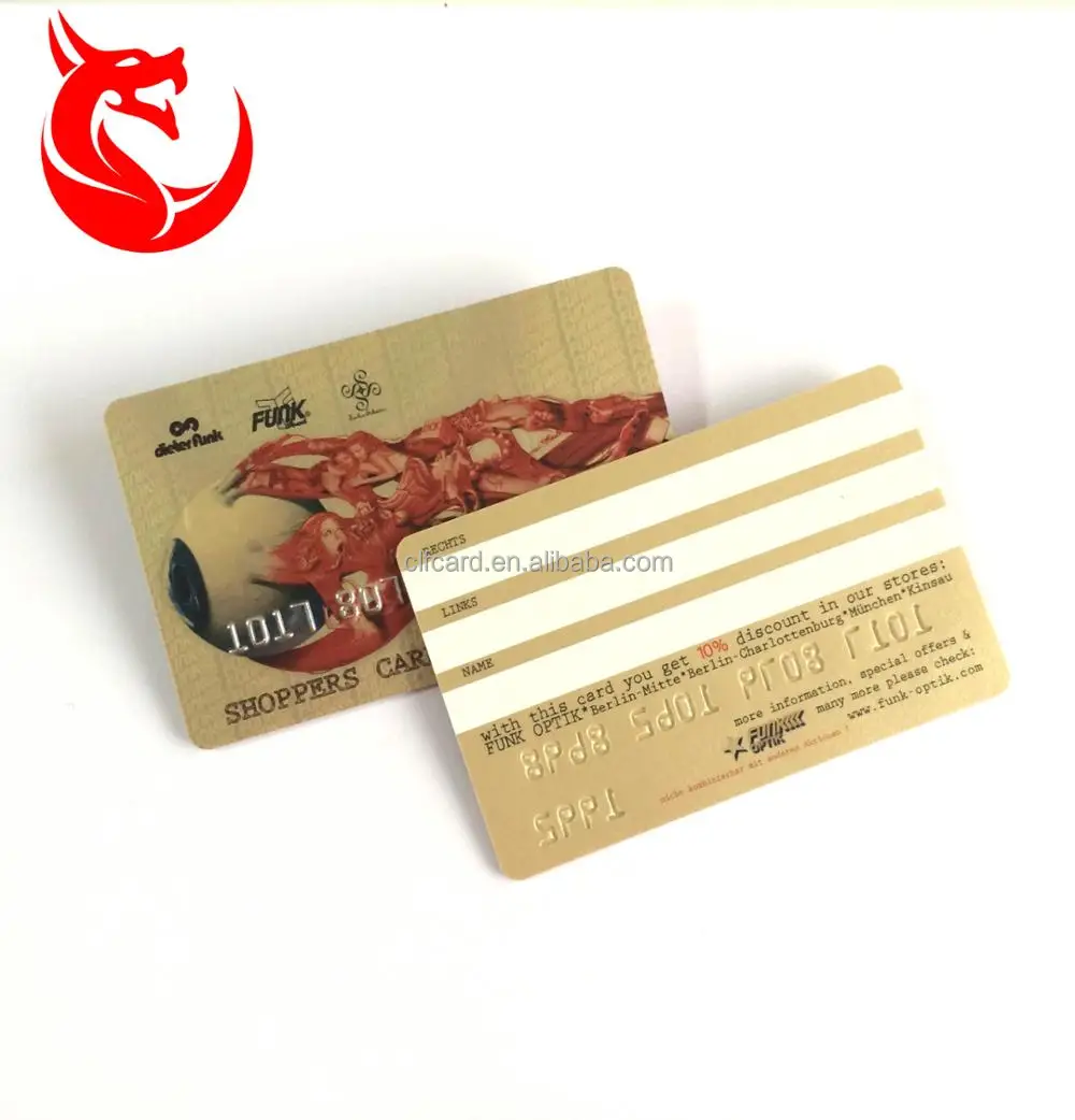 Luxury Gold Silkpriting Vip Membership  Gold Foil Business Cards Pvc Gold Card