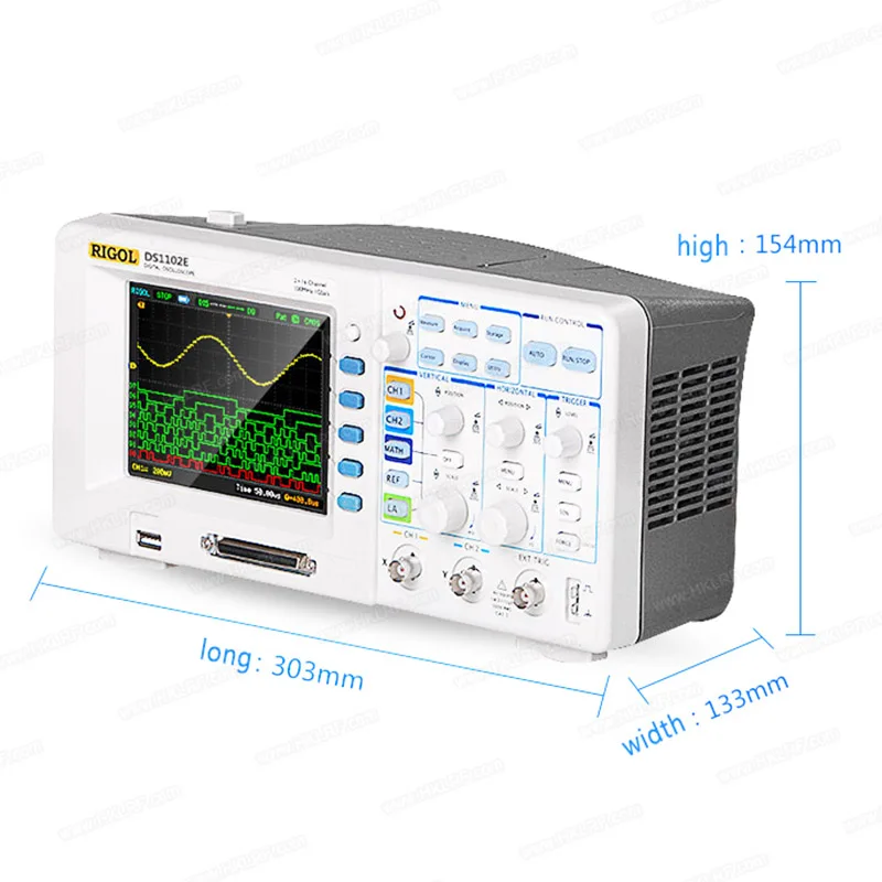 Rigol DS1102E Digital Oscilloscope Dual sampling USB OpenBox