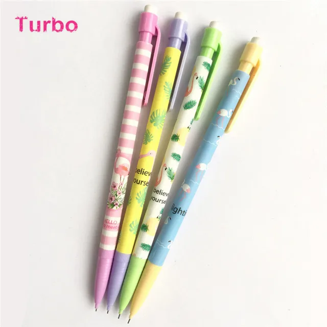 Unique personalized stationery for school office use cartoon plastic mechanical pencil HB lead pencils made in china