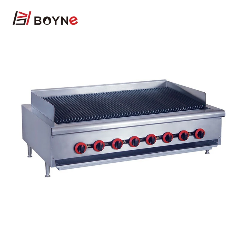 Настольный газовый гриль для бройлера, коммерческий газовый гриль для Ворон
