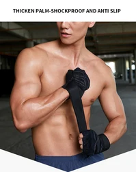 Custom logo summer sport bodybuilding wrist support wraps fingerless men gym weight lifting gloves