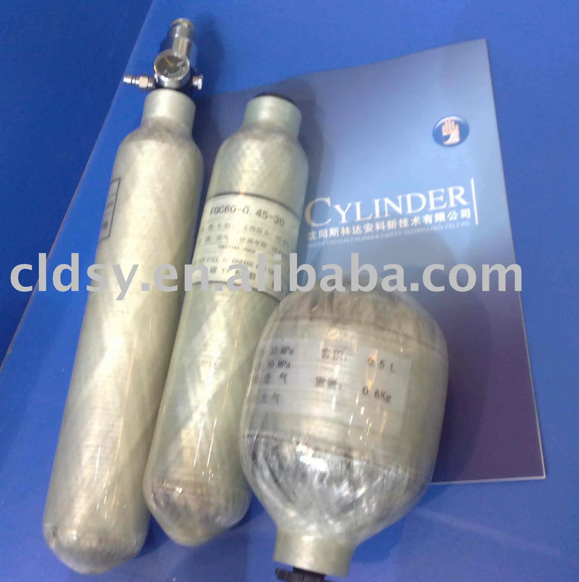 
fully wrapped carbon fiber cylinder of air tank 