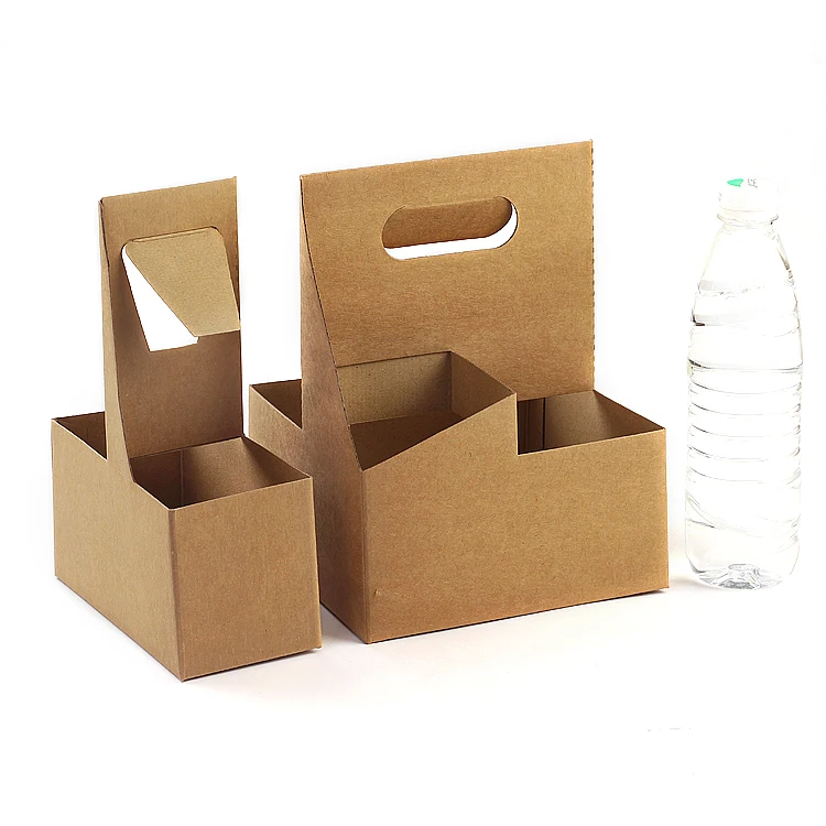 Custom Wholesale Convenient Cardboard Coffee cup Carrier Paper Box