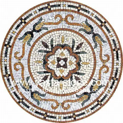 Декоративный мраморный мозаичный ковер