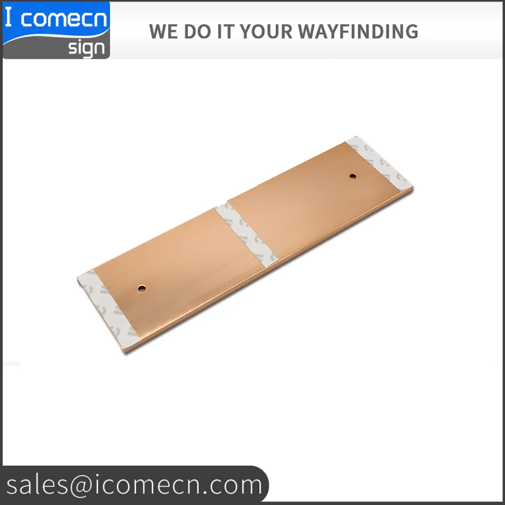 Wall Mounted Interior Signage Office Door Sign with inserted plate