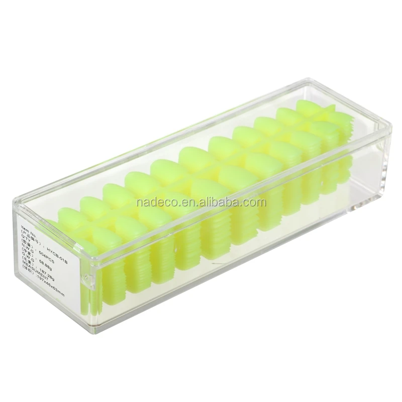 Wholesale Korea ABS material nail art tips ultra thin false nails sets