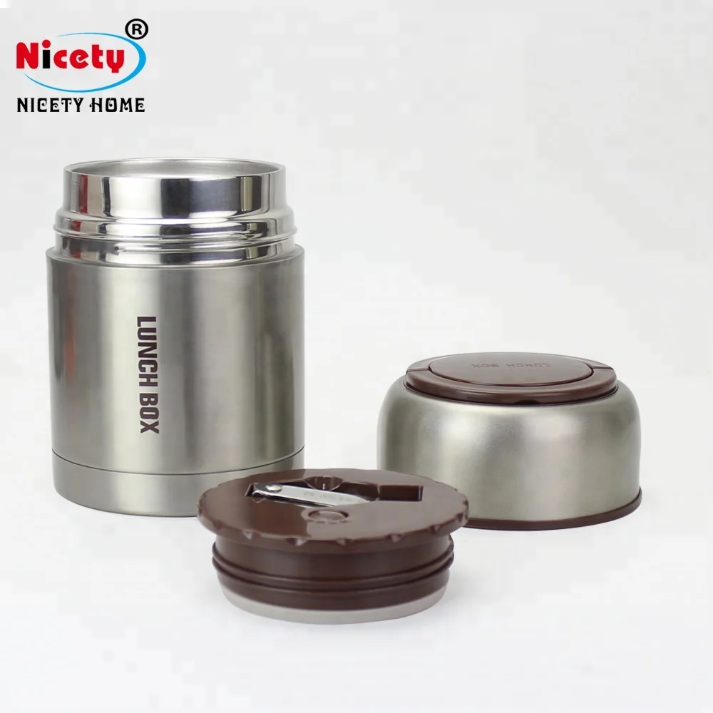 stainless steel private label vacuum insulated lunch box thermal tiffin carrier modern lunch box