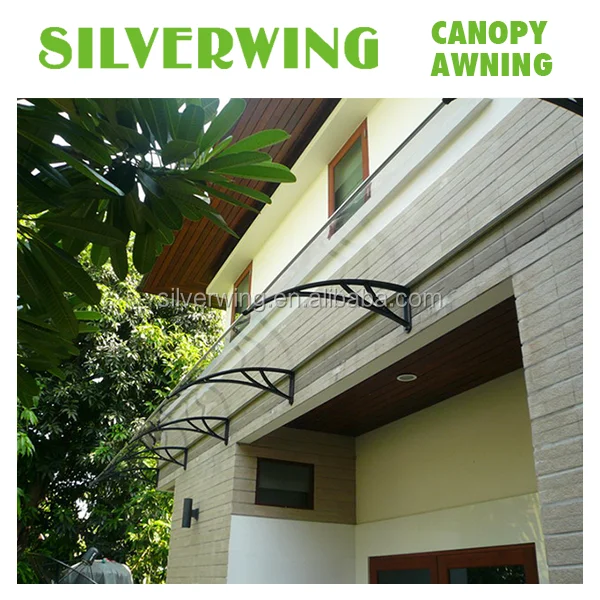 European style plastic waterproof rain cover door canopy material for window awnings