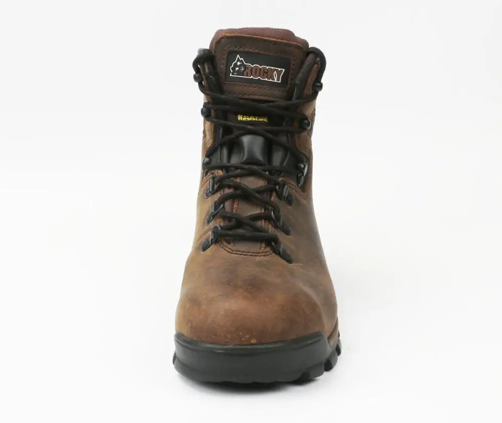 new fashion slip oil resistant steel toe insulated rubber outsole construction nubuck leather work safety boots