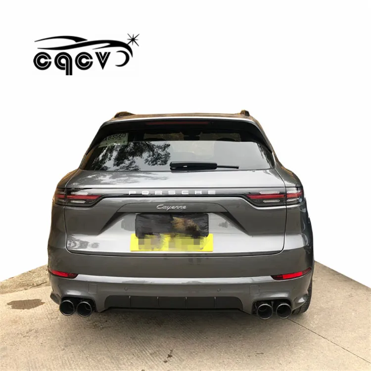 Beautiful 2018 plastic material wide body kit for Porsche Cayenne in  SD style front bumper rear bumepr fender side skirts