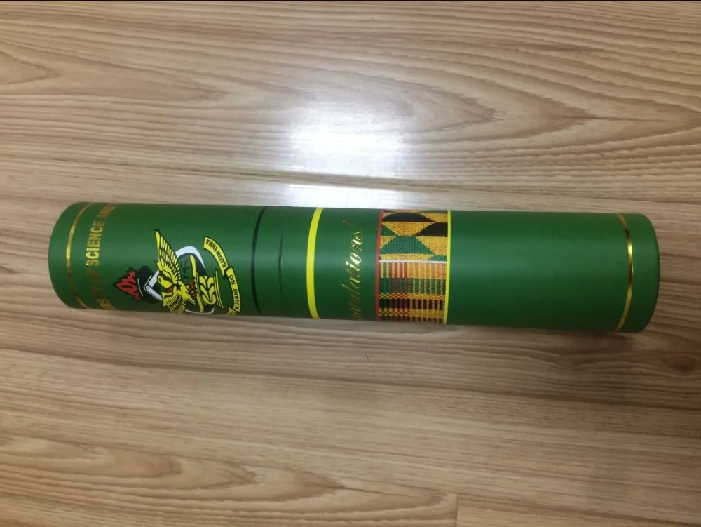 New design custom paper tube diploma graduation certificate scroll holder
