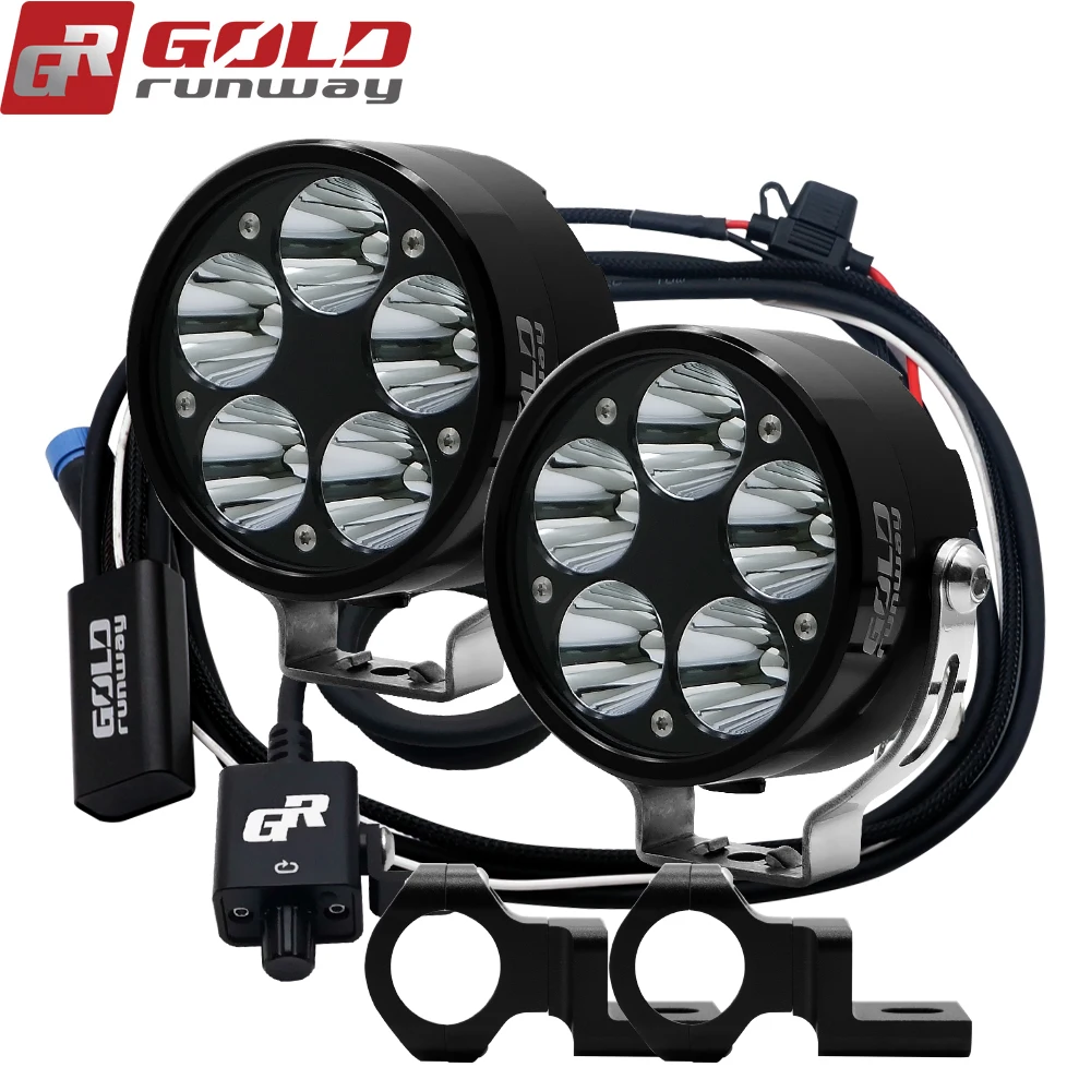 GOLDRUNWAY GR50x 50W 3.5inch fully Dimmer Strobe motorcycle led lights kits