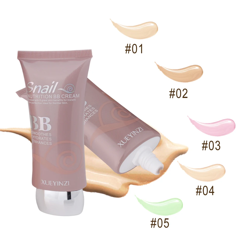 
Snail Nutrition Whitening Concealer Face Liquid Foundation BB Cream 