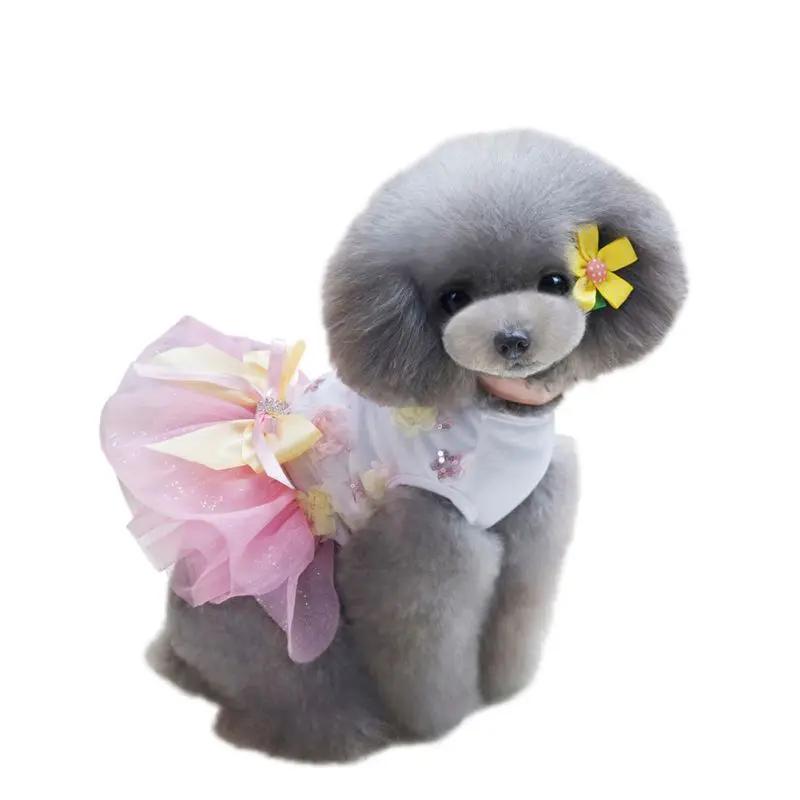 
Summer Fancy Wedding Princess Small Pet Puppy Dog Dresses 