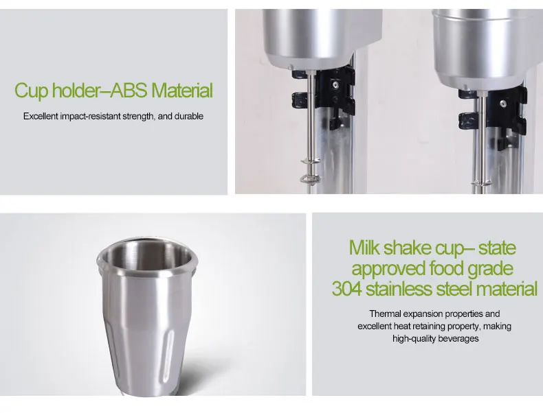 
220V Electric Bar Use Milk Shaker Machine Coffee Shop Fruit Milk Shake Making Machine BL-018 