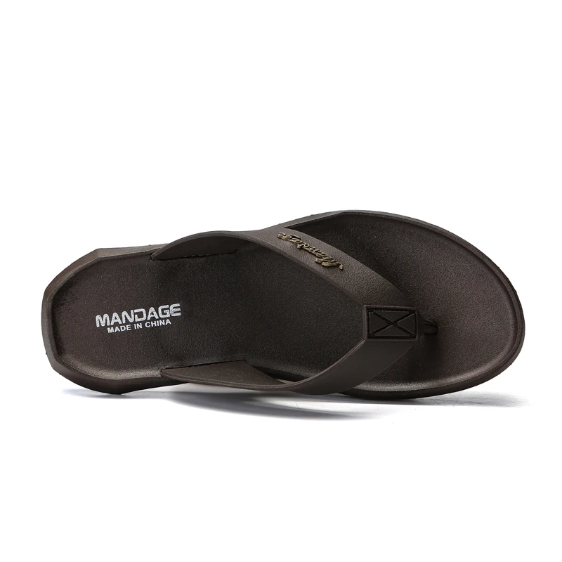 Trendy Sandals Comfortable Flip Flops Men's Casual Slippers Summer PU Beach Rubber Outdoor Slippers High Quality Fashion