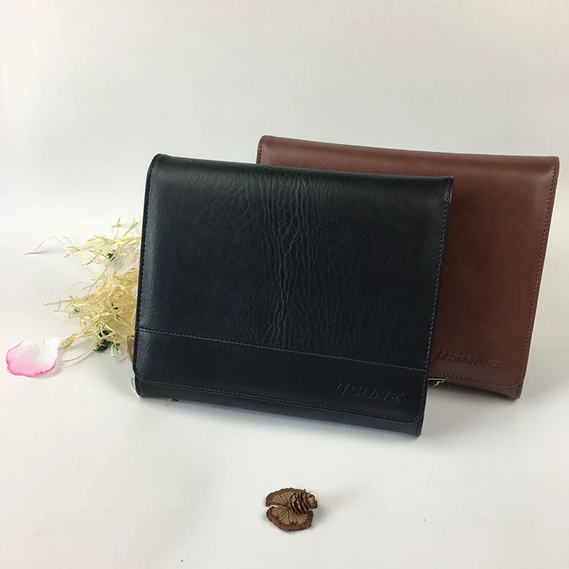 Custom pu leather car manual document holder with LOGO debossed