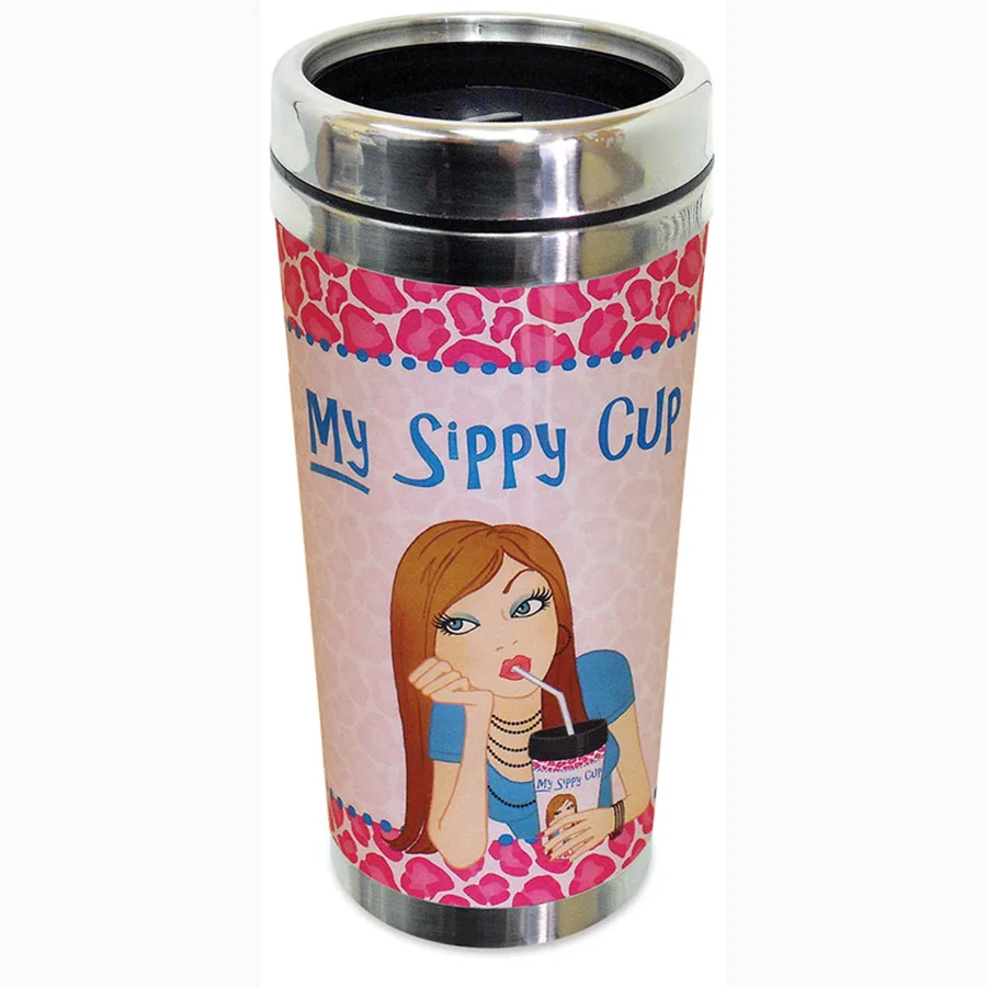 16oz stainless steel photo insert thermos tumbler, double wall stainless steel photo travel mug, bpa free photo travel mug