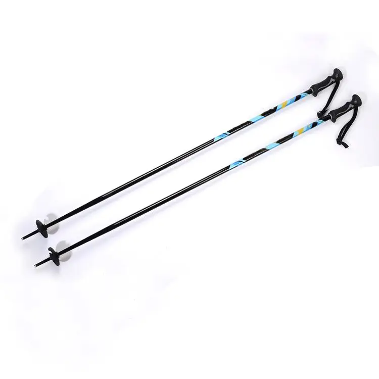 
Hot sale for boys carbon collapsible womans women Plastic+Rubber handle white ski poles 