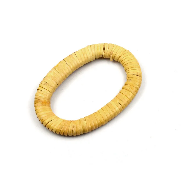 Wholesale 13cm Oval DIY Rattan Plaiting Article Bamboo Purse Bag Handles