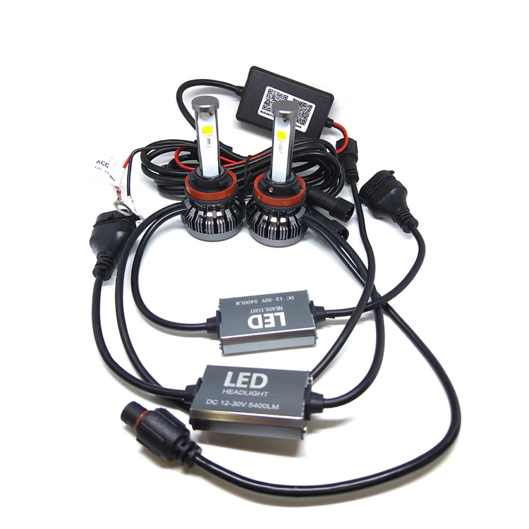 Music Control Colorful RGB LED Headlight H7 H11 H4 High Quality Car LED Bulb