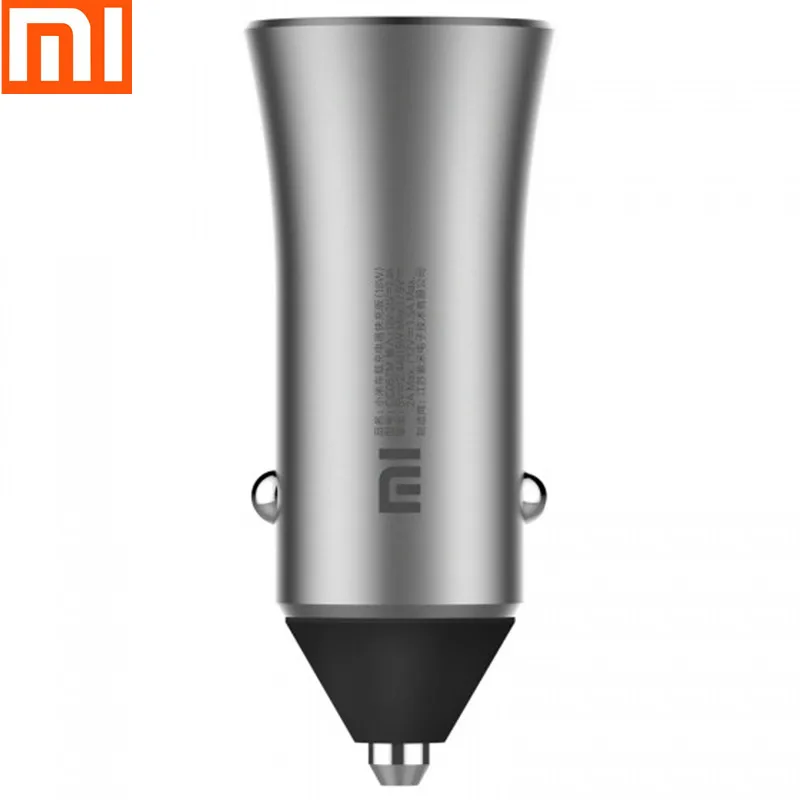 
100% Original XiaoMi USB Car Charger Dual USB 5V/3.6A Volt Quick Car Charger Metal Compatible for Samsung for iPhone 