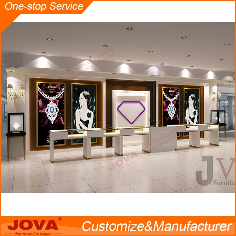 Elegant Jewelry Shop Display Counter Design Images