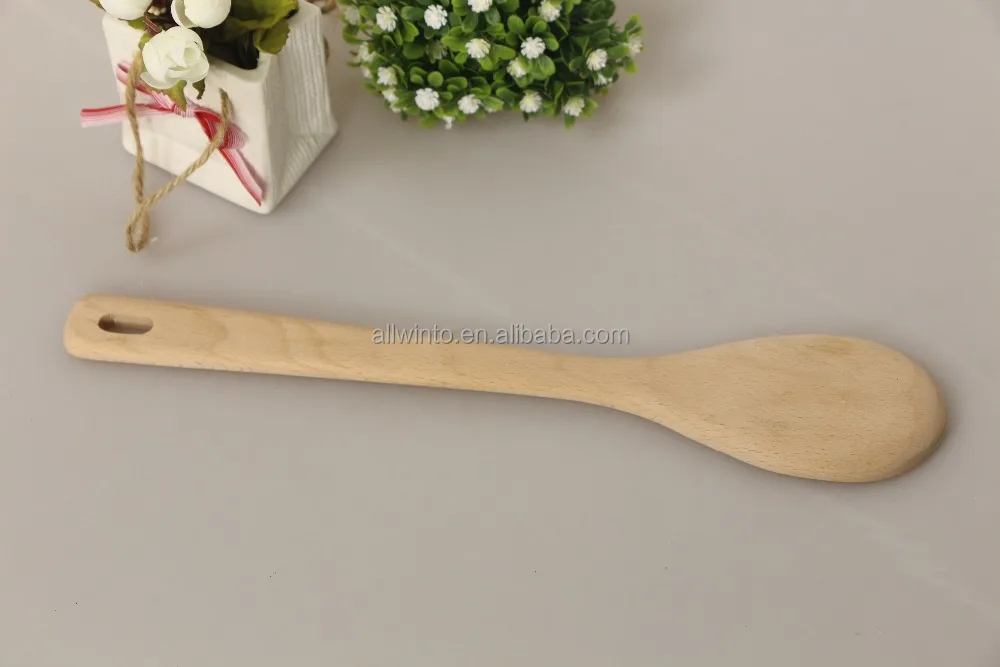 Kitchen Accessories Cheap Flat Wooden Spoon With Long Handle