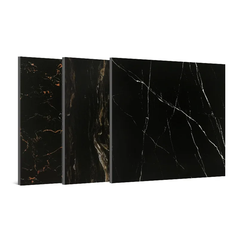 Popular Black Gold Flower Marble Tiles