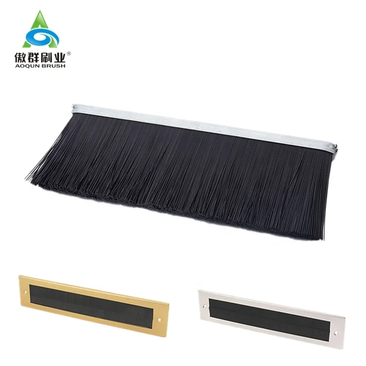 Nylon Bristles Internal Cover Brush Door Letter Box Plate Seal