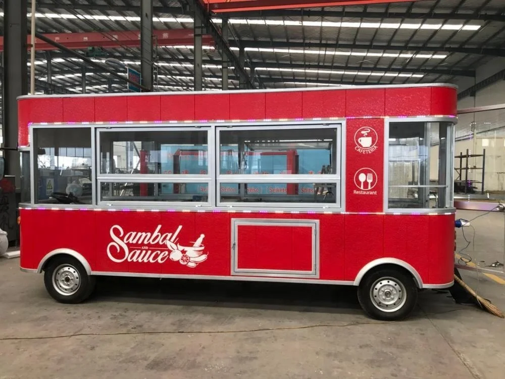 
Latest design ice cream food truck electric bus food truck mobile crepe cart coffee trucks for sale 
