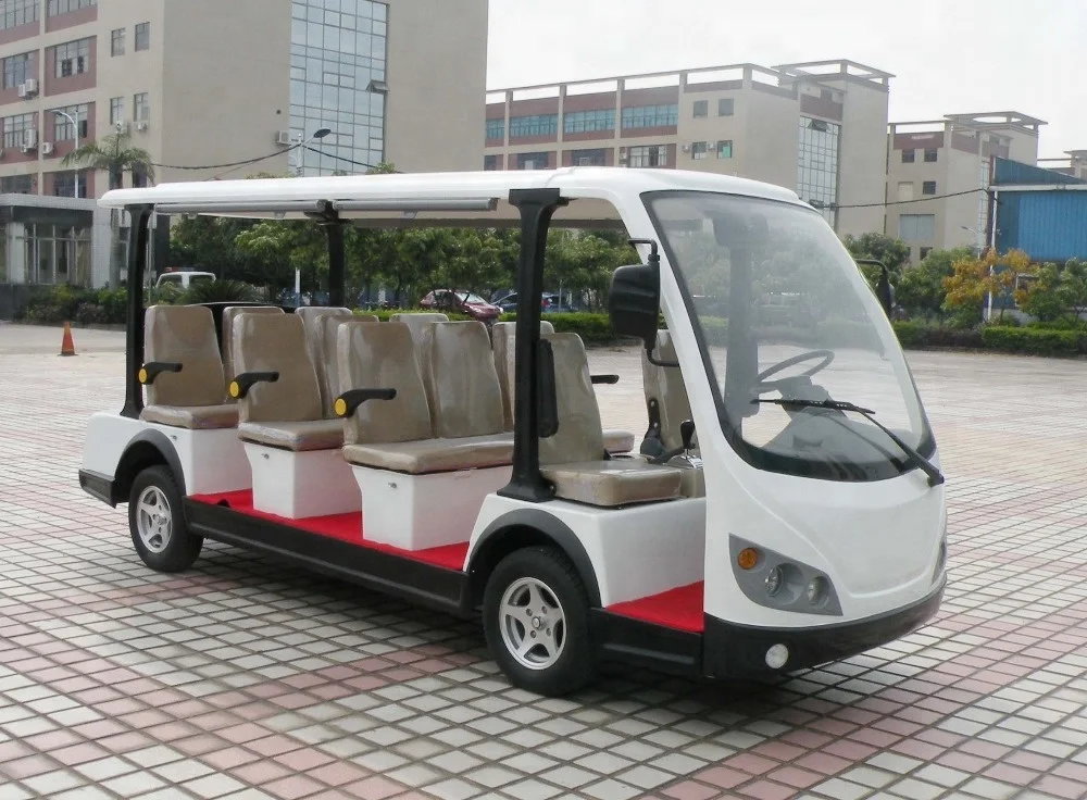 Chinese 4 wheel elegant big power passenger electric shuttle bus