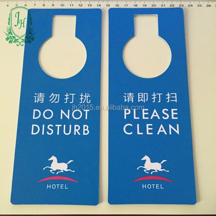 hotel door hangers Do not disturb plastic sign