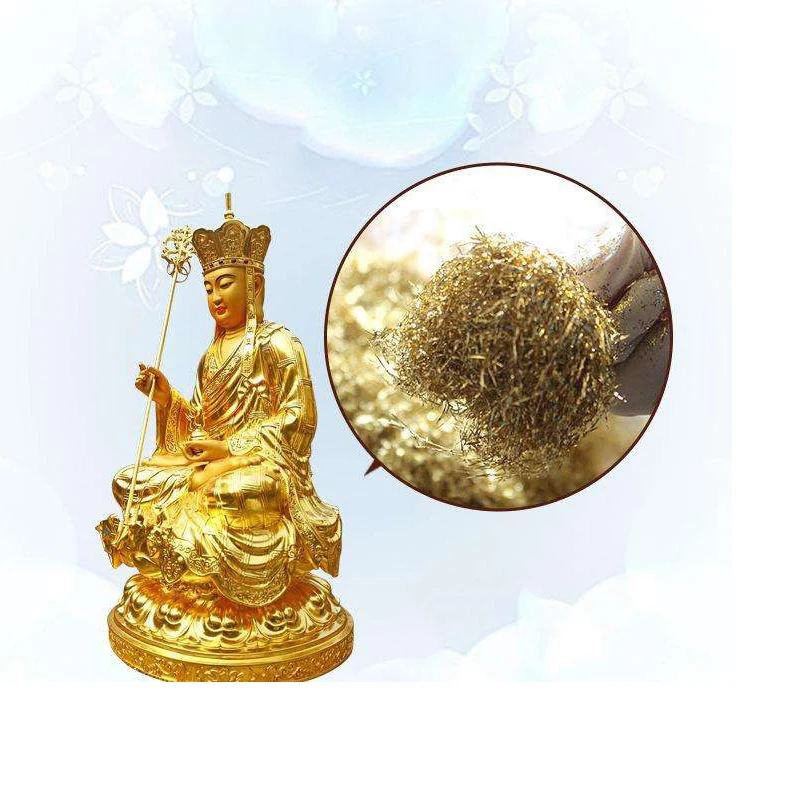 Прямая продажа с китайской фабрики, Золотая проволока для украшения художественных работ, мебели, живописи, Золотая проволока, имитация золотого листа, фольгированная проволока