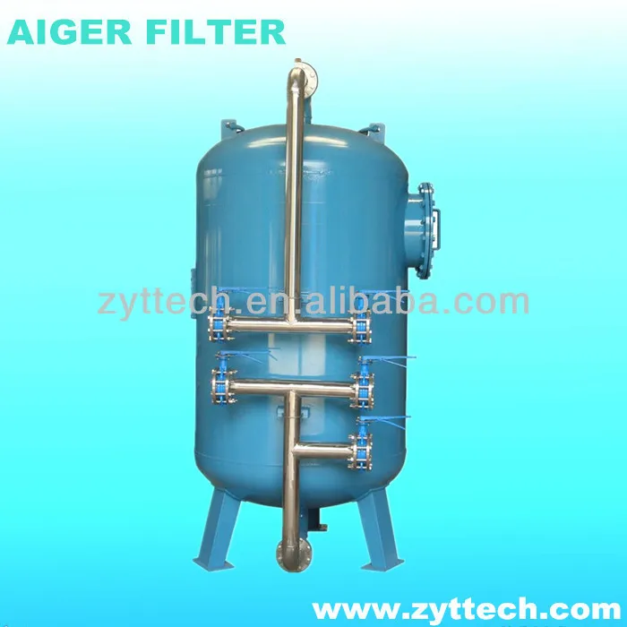 Нержавеющая сталь механический фильтр с кварцевым песком, Активный угольный для очистки воды завод