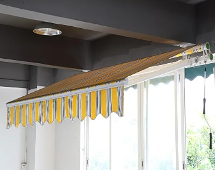 3x2.5m Wall Bracket Reinforce Aluminum Retractable Garden Awning