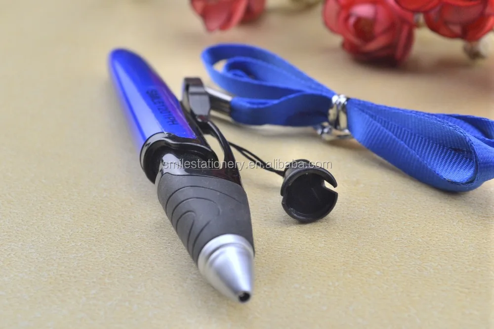 Lovely Designed Hang rope Plastic Ball Pen For Promotion